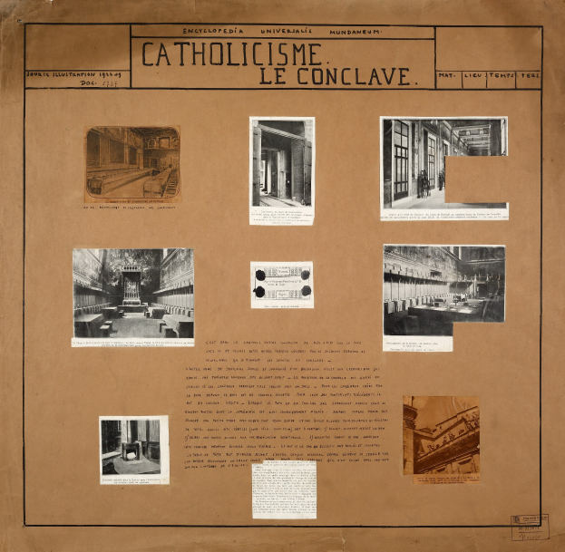 Ein Buch, das die Geschichte der katholischen Kirche mit Bildern ihrer Räume, Gänge, Artefakte und erklärendem Text illustriert.