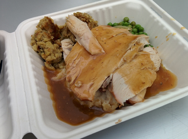 Ein Kasten in der Mitte des Bildes mit Lebensmittelartikeln.