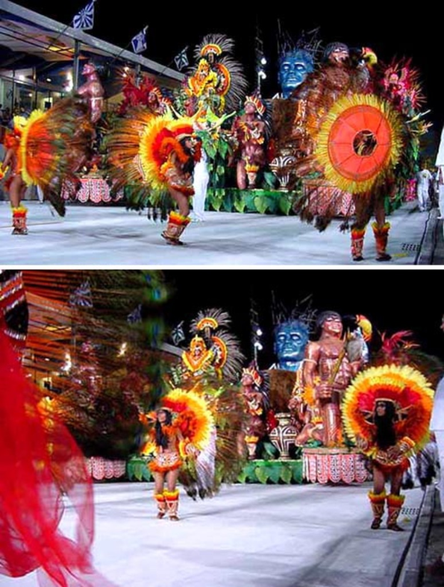 Ein Collage mit Menschen bei der Aus√ľbung, einer Statue und einem Geb√§ude.