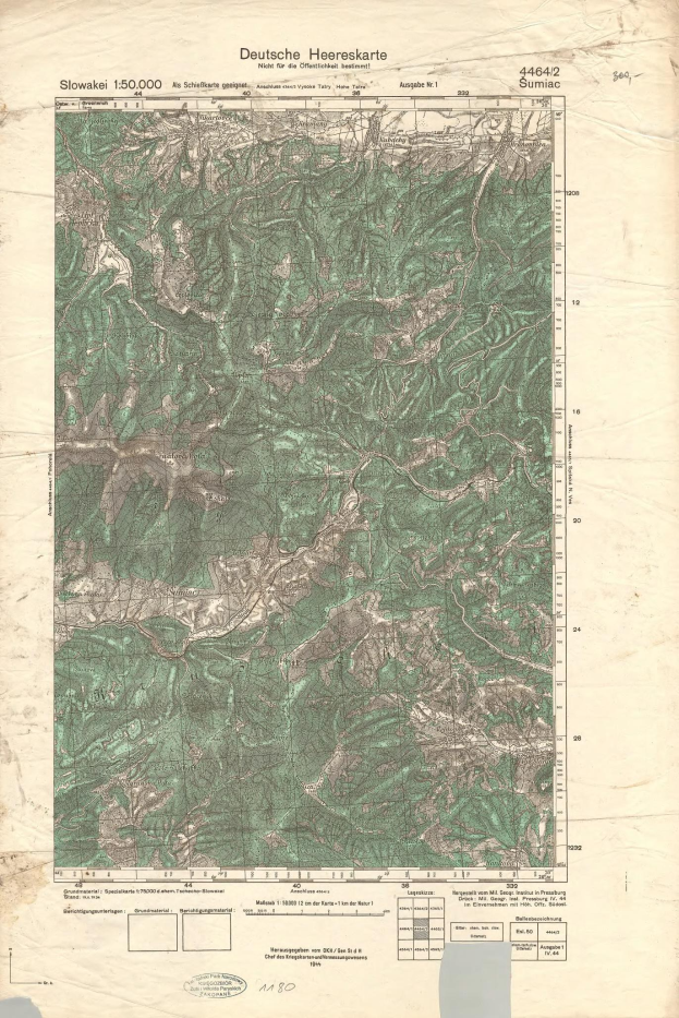 Ein altes topografisches Kartenblatt der deutschen Alpen, das detaillierte Konturen, Höhenangaben und andere Geländemerkmale zeigt, mit Text oben und unten.