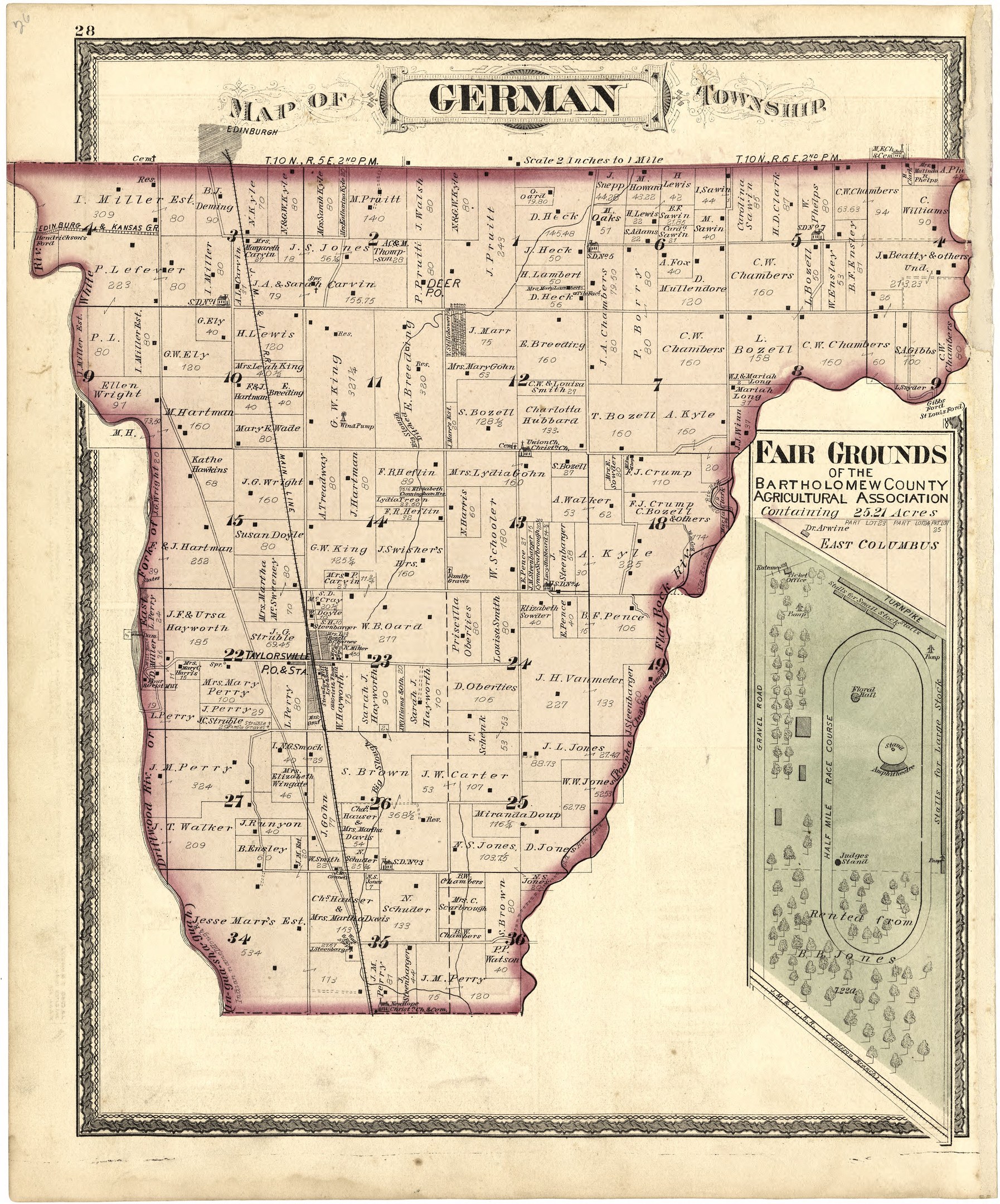 Schwarz-weiß-Karte von Berlin, Deutschland, mit "Messegelände" zentral markiert, auf altem Papier mit Text oben und unten gedruckt.
