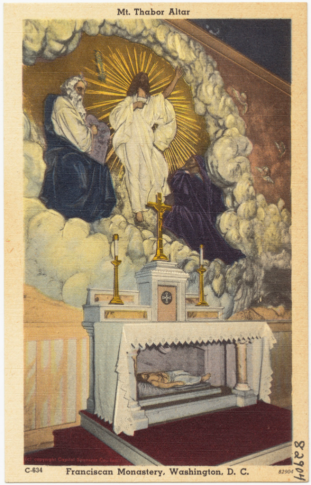 Papier-Schnitt mit mehreren Männern und Text oben und unten.